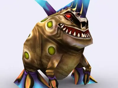 3DRT - Warbeast Monster - Jutt Low-poly 3D model