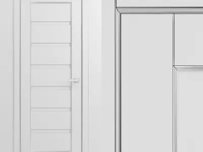 Interior doors set 3D model