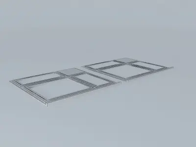 Green Office Window 3D model