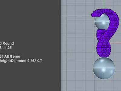 Double Pearl Infinity Necklace 3D print model