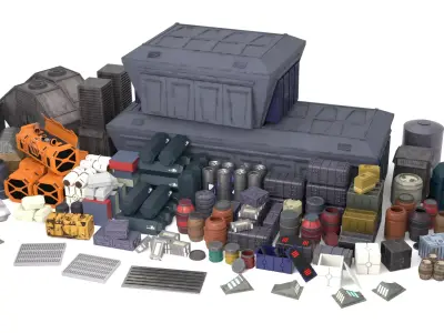 All Star Wars Assets 1-12 scale Blackseries 3D Model Pack