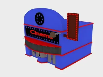  Cinema Cartoon 4  Low-poly 3D model