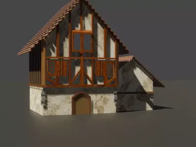 old house  Low-poly 3D model purchase