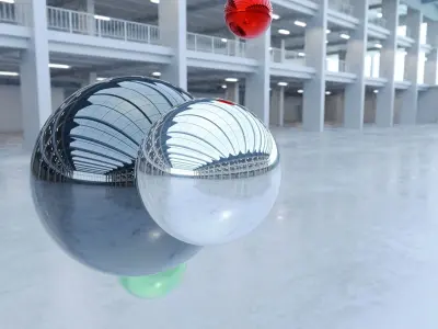 HDRI - Industrial Hall Interior 1 Texture