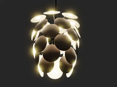 Pinecone Chandelier 3D model
