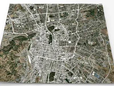 Cityscape Urumqi China 3D model