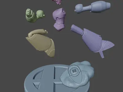 MEGA MAN X TROPHY FROM SUPER SMASH BROS 3D print model