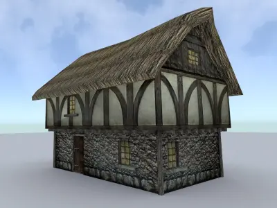 Medieval Farm Builder Low-poly 3D model