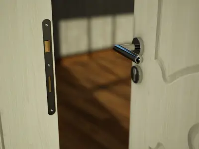 Interior door 3D model