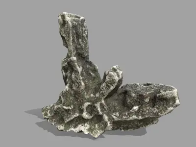 Rock Set Low-poly 3D model 21