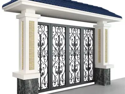 Iron Gate set 04 3D model