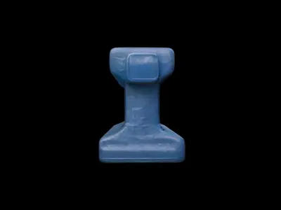 3d Model Plastic Water Barrier 3D model