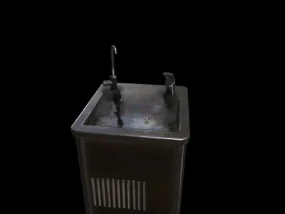Drinking water fountain - Gest Low-poly 3D model