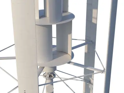 Vertical wind turbines 3D model
