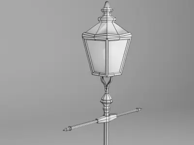 street lamp Low-poly 3D model