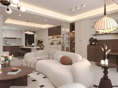 Living room 3D model 98