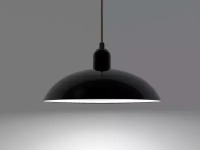 6631 P pendant light with shade 3D model