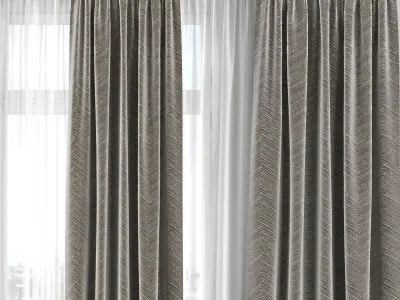 Curtain Set 292C 3D model