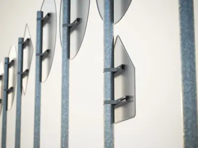 Road signs set 3D model