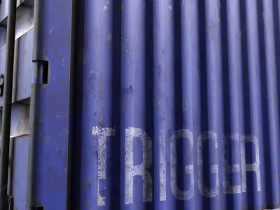 Containers Low-poly 3D model