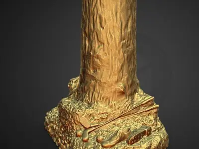 Golf Candle Holder decoration 3D print model