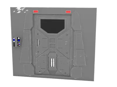 Profundities door 1-18 scale Kenner Hasbro 3D print model