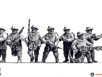 Feudal Guard - Militia 3D print model