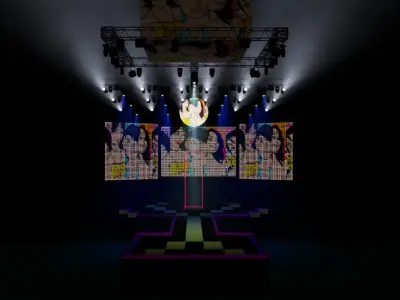stage 3D model 3