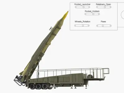  Strategic Missile Launch Trailer Rigged 