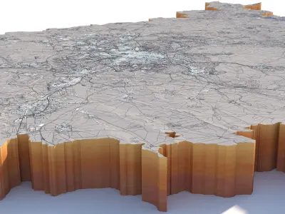 Madrid city Spain 3D model
