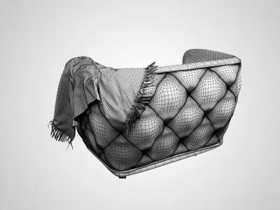 Armchair  3D model purchase