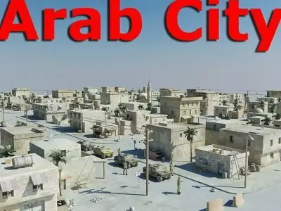 Arab City 01 Low-poly 3D model