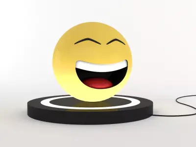 Emoji Lamp - Funny face 3D model