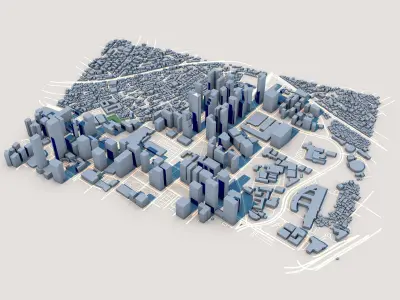 Grand Hyatt Manila PBCom Tower Filipine 3D model