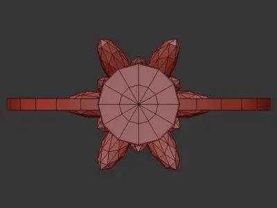 Lotus flower 3D model