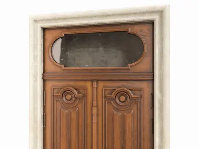 Entrance classic door 63 3D model