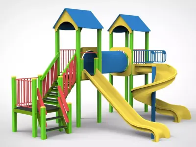 Playground for kids 3D model 10