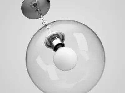 Glass Ceiling Lamp 25 3D model