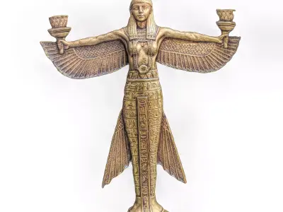 sculpt egyption set 1 Low-poly 3D model