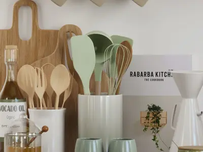 kitchen accessories 0001 3D model