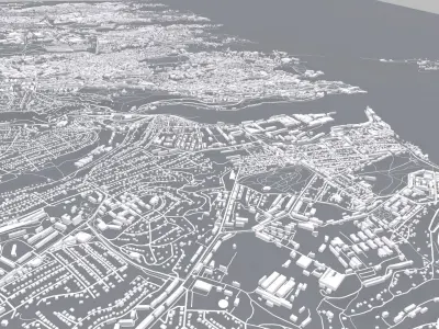 Cityscape Sevastopol Ukraine 3D model