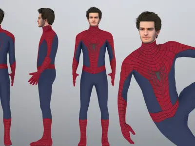 Andrew Garfield from Spideman No Way Home 3D model 3D model