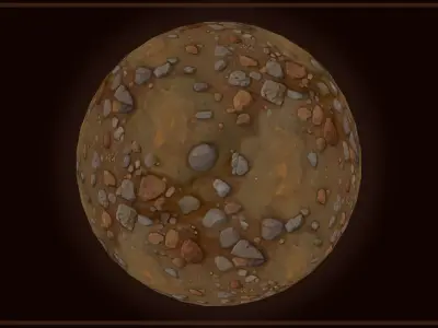 Ground - Earth and Rocks - FREE - Texture B -- Hand-Painted ---- Texture