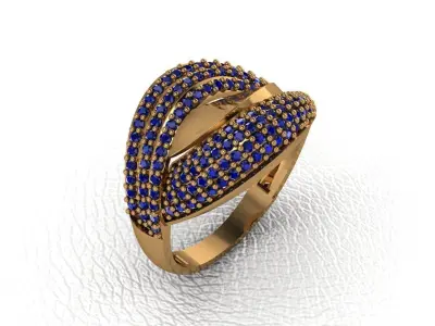 ring 25 pieces drawing 3d rihone drawing ring rings ring  ring 3D print model