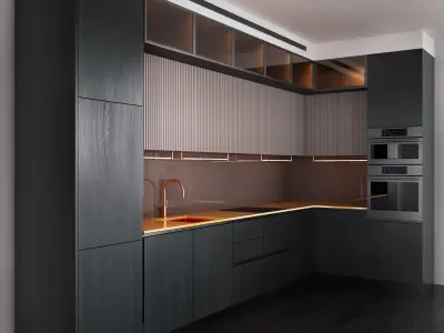 Contemporary Kitchen 3D model