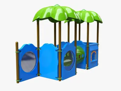 Kids playground outdoor 03 3D model