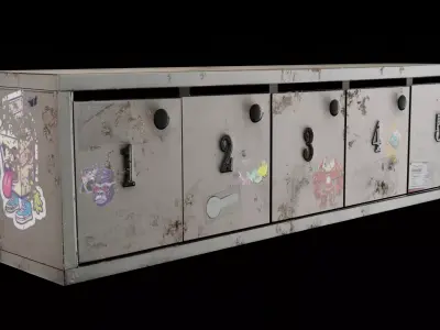  Mail Box  Low-poly 3D model