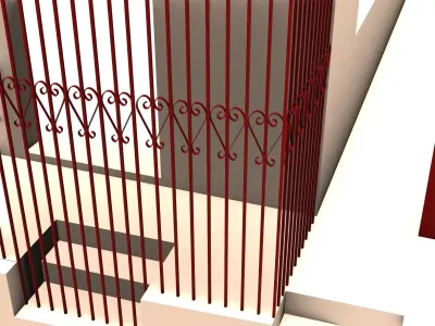 Spooky Red House 3D model
