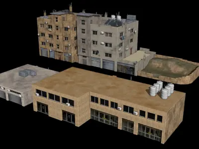middle east buildings 3 3D model