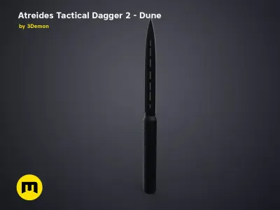 Atreides Tactical Dagger 2 - Dune 3D print model